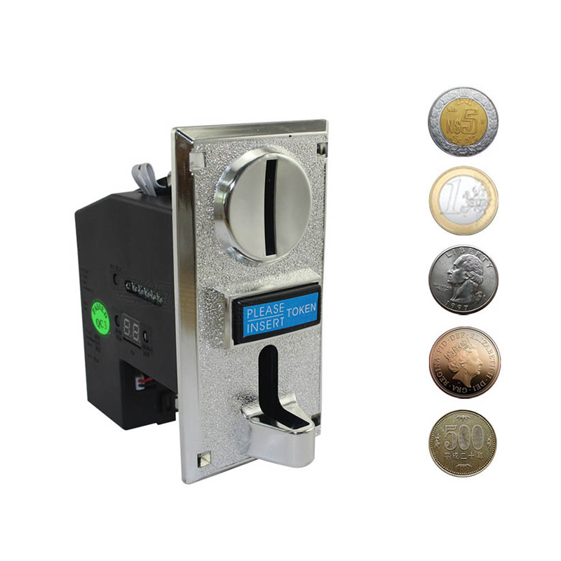 Arcade Game Vending Machine - Multi Coin Acceptor Electronic Roll Down