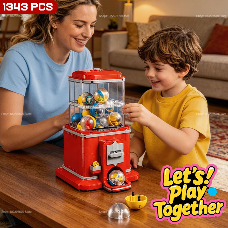 Vending Game - 1343 PCS Vending Machine Building Blocks