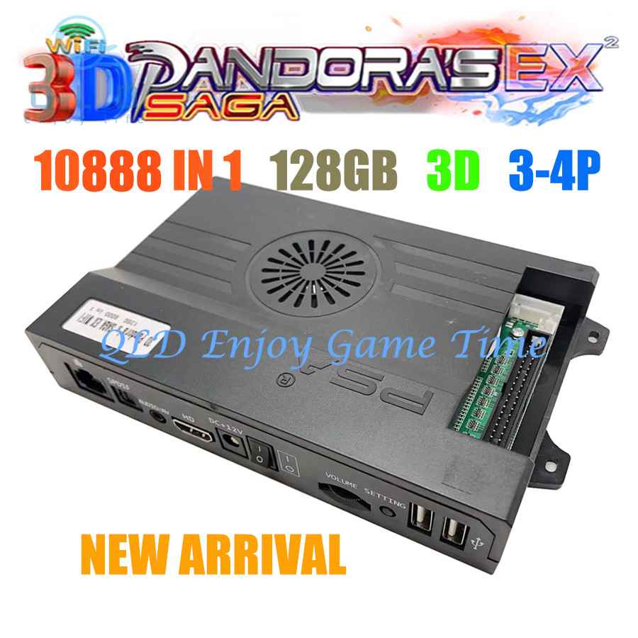 128GB 3D Pandora Saga EX2 Arca - Trackball Controller Arcade ulasan dan harga