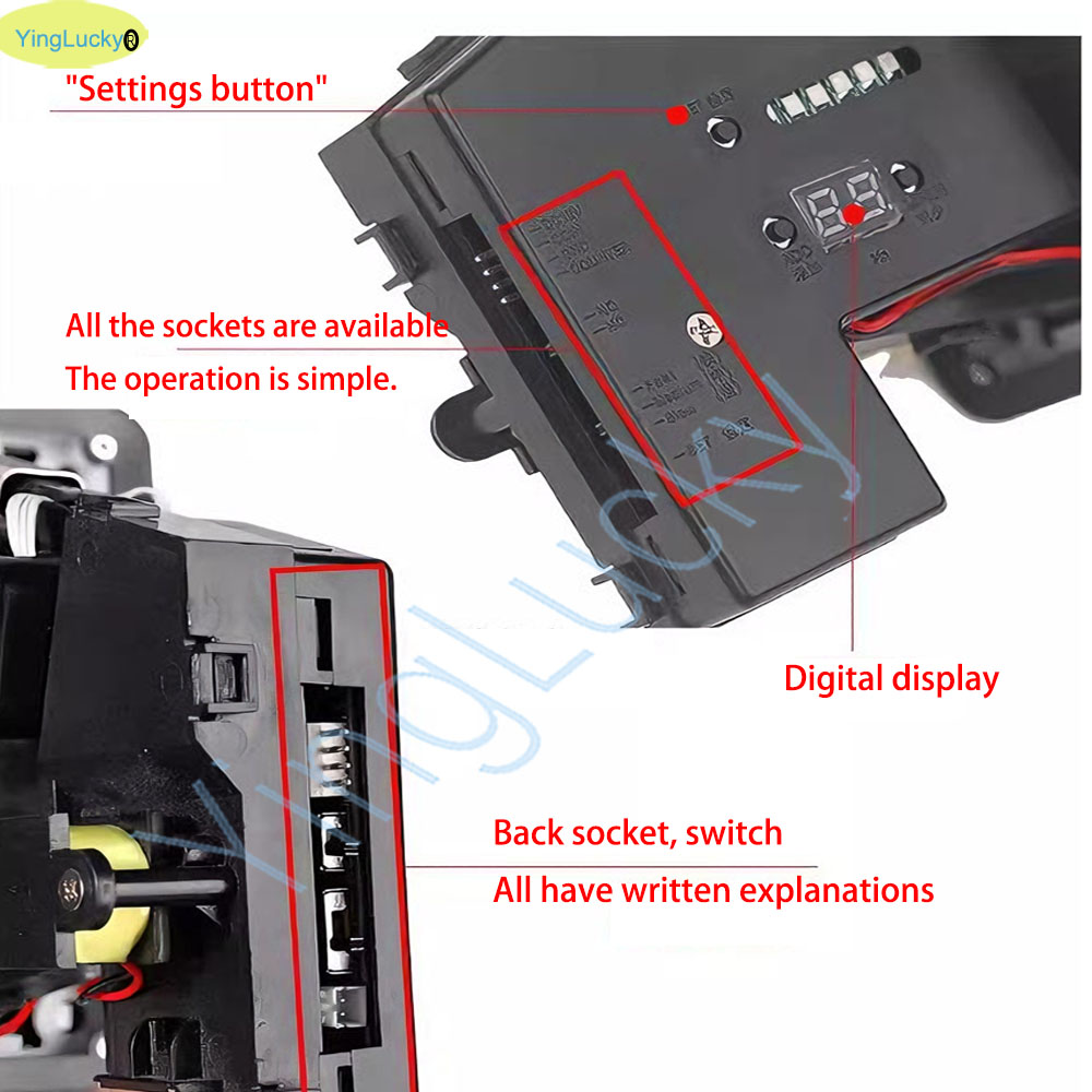 Colorful LED Multi Coin Accept - Arcade Vending Machines ulasan dan harga