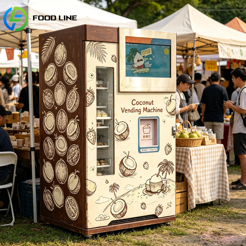 Fresh Coconut Vending Machine  - Open Vending Machine ulasan dan harga