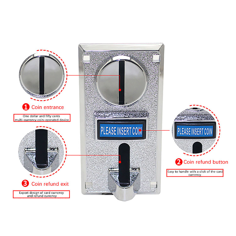 1Pc 616 Multi Coin Slot Accept - Coin Acceptor Selector ulasan dan harga